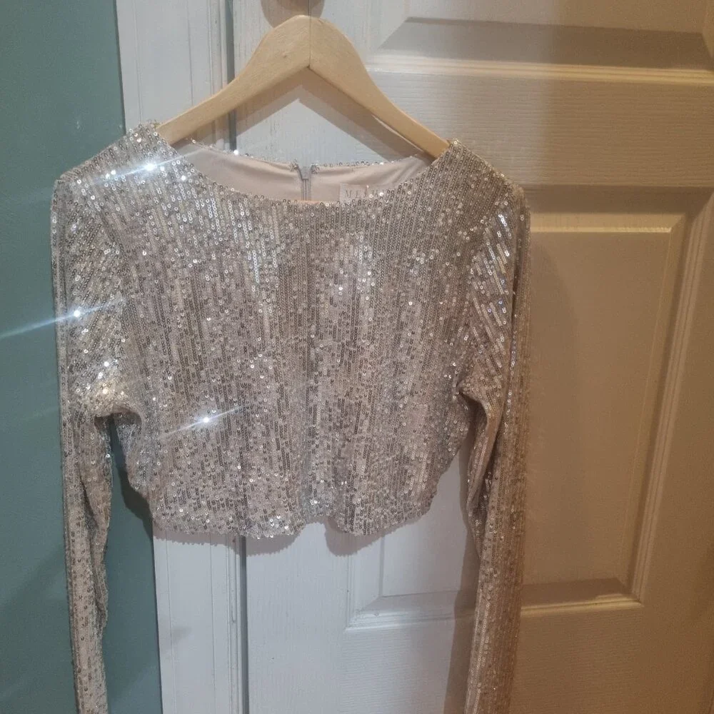 Sequin silver top - Picture 4 of 5